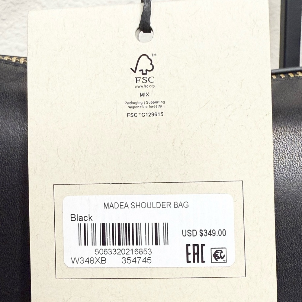 ALLSAINTS Black Madea Leather Shoulder Bag - Picture 7 of 11